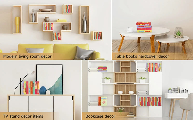 Faux Book Storage Box — Bauhaus Style Accent, 10.5"