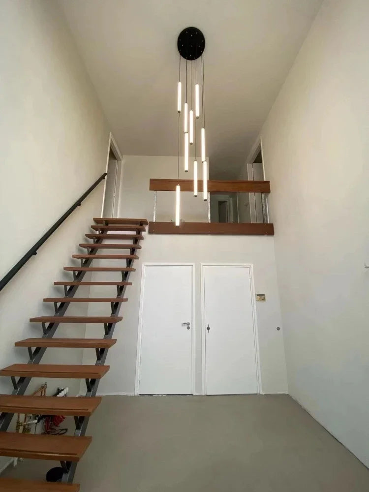 LED Long Chandelier Modern Home Decoration Pendant Lights Minimalist Attic Living Room Staircase Lighting Indoor Hanging Lamps — image 11