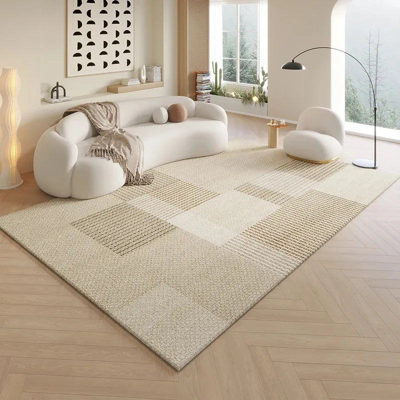 Nordic Geometric Area Rug — Stain-Resistant — detail view