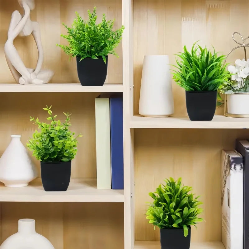 1pc Artificial Green Plants, Home Greening, Outdoor Gardens, Office Decoration, Birthday, Wedding and Party Scene Decorations — room setting