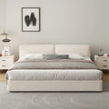 Storage platform bed with European modern design