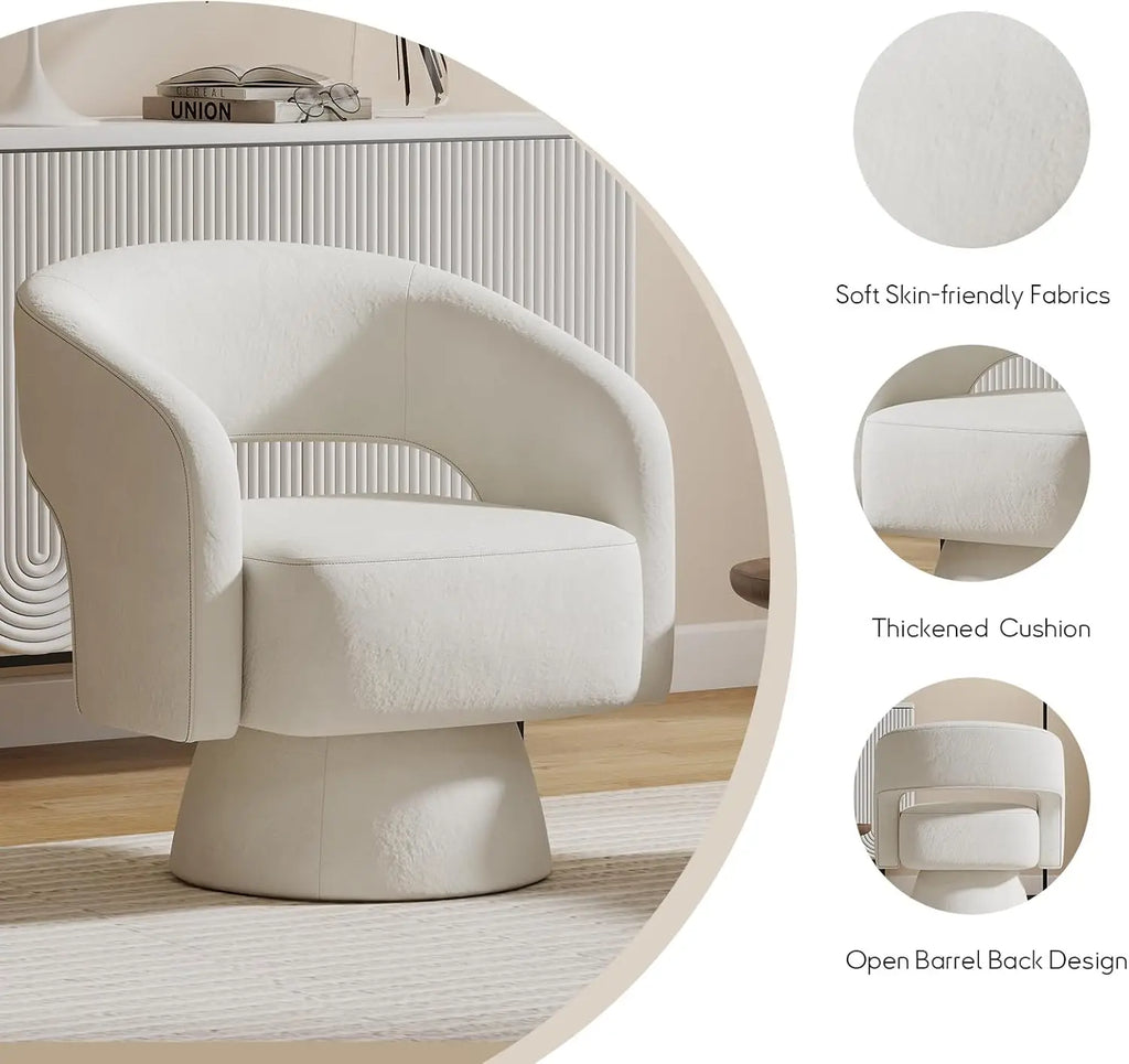 Swivel Barrel Accent Chair - Set of 2