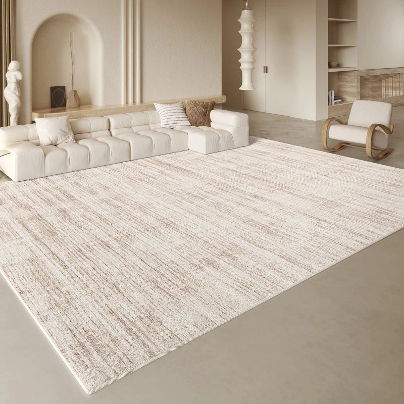 Marble Texture Plush Area Rug — Washable — lifestyle view