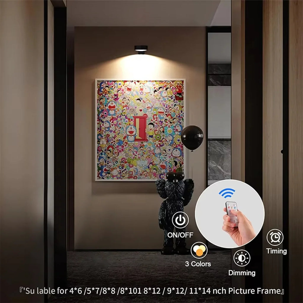 Wireless Picture Light — Battery-Operated Art Display Lamp