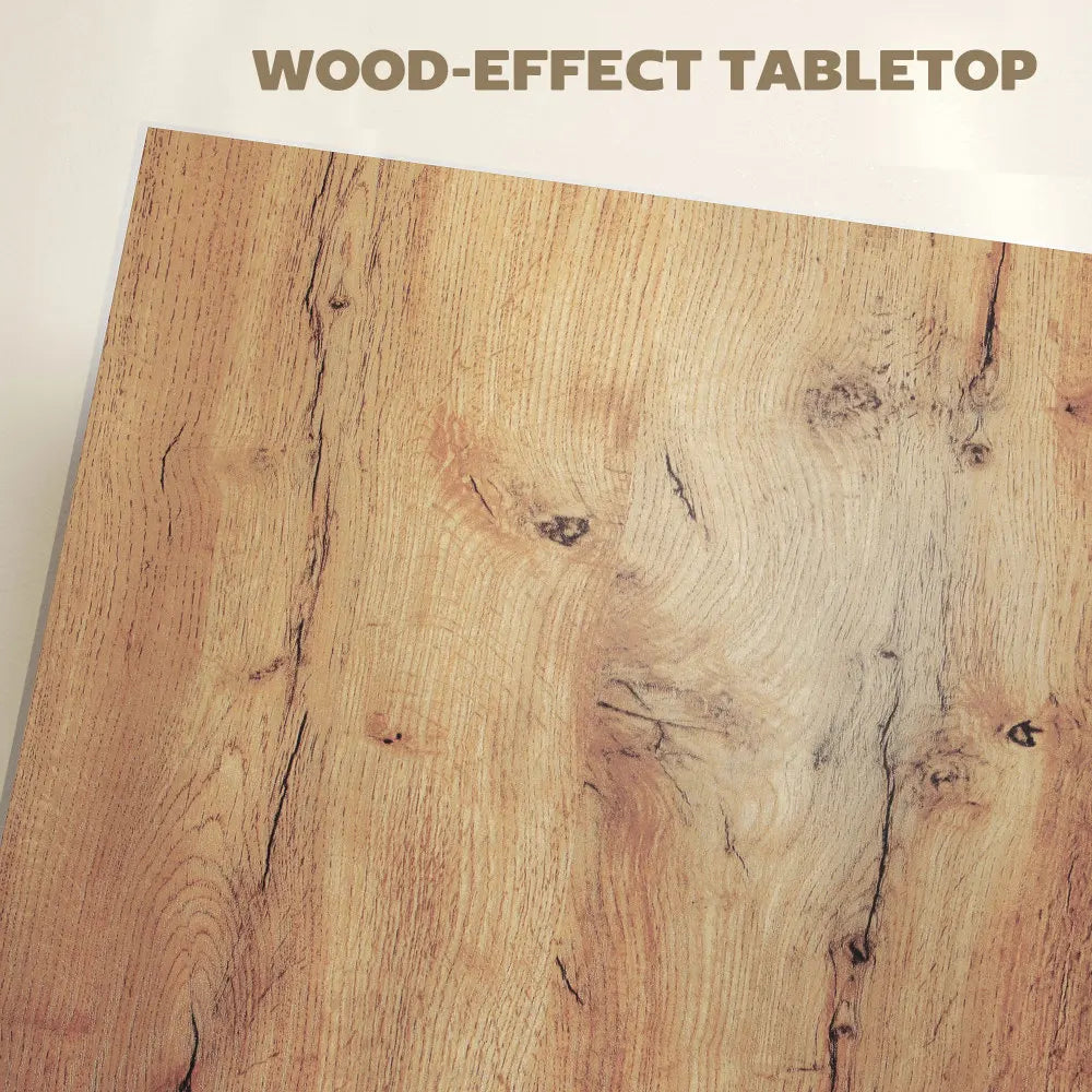 Modern Square Coffee Table — 31.5" Rustic Wood Grain