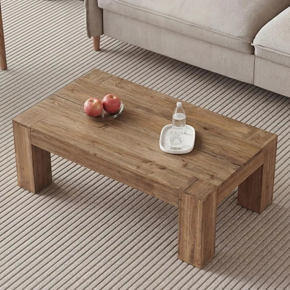 Sturdy Wooden Coffee Table — 55"