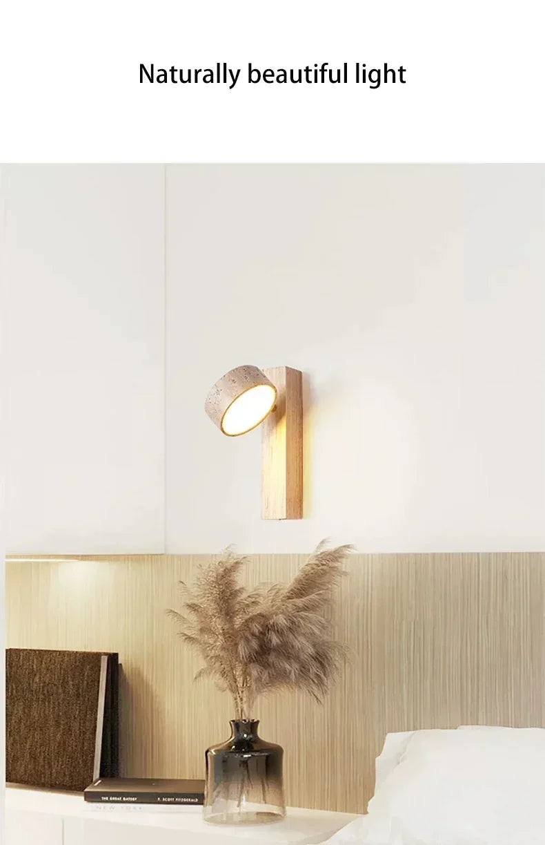 Rotatable Limestone LED Wall Lamp