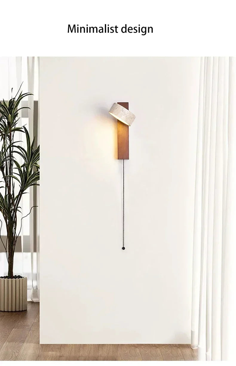 Rotatable Limestone LED Wall Lamp