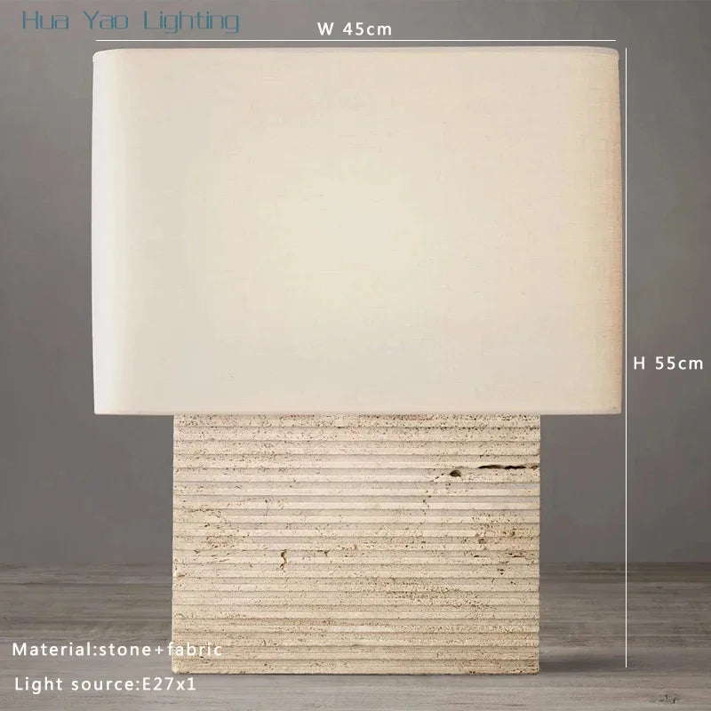 Natural Cave Stone Table Lamp