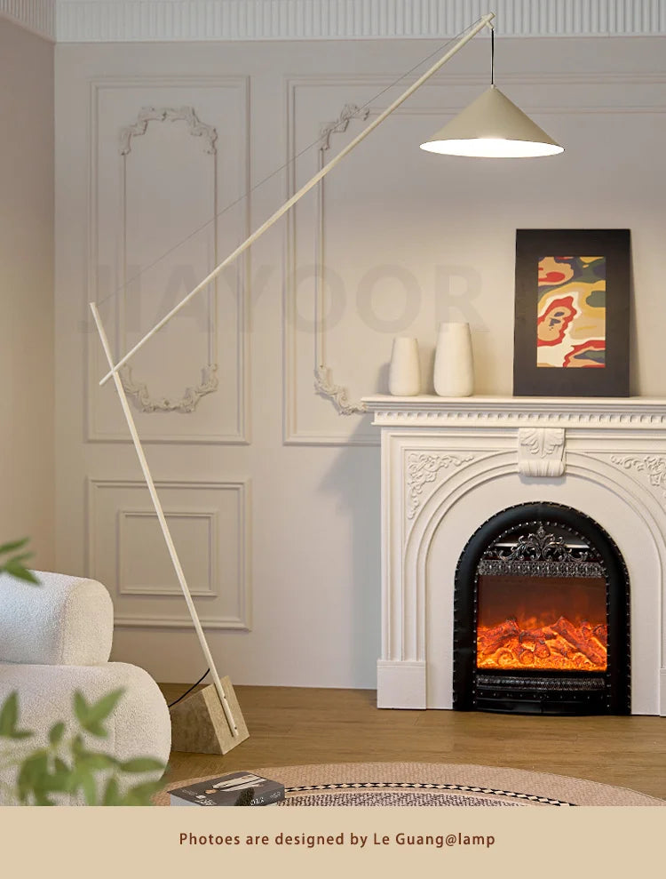 French Marble Floor Lamp — Nordic Modern Standing Light