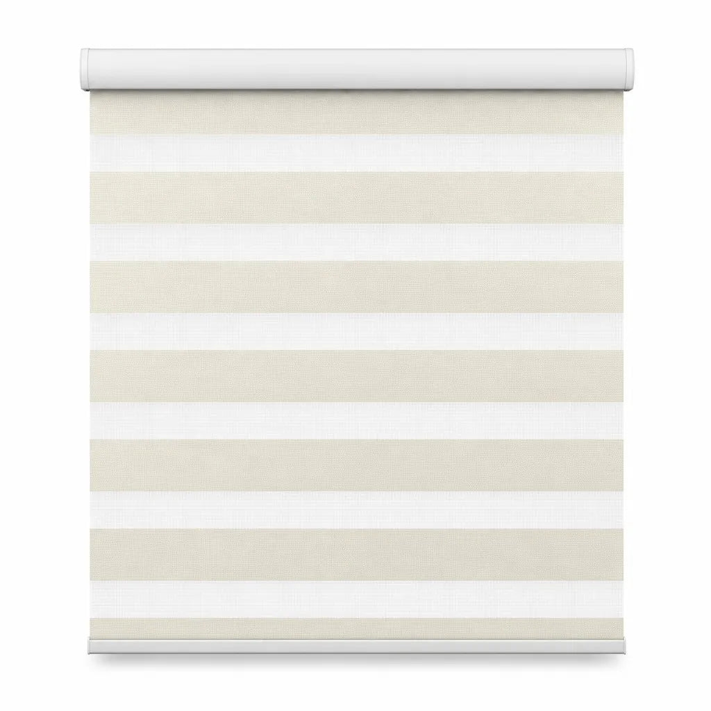 Zebra Blind Day Night Dual Sheer Blackout Roller Shade Window Treatment Custom Size Living Room Bedroom Waterproof UV Resistant — close-up detail