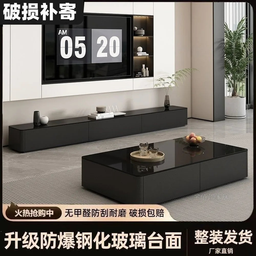 Modern TV stand and coffee table set — alternate product view