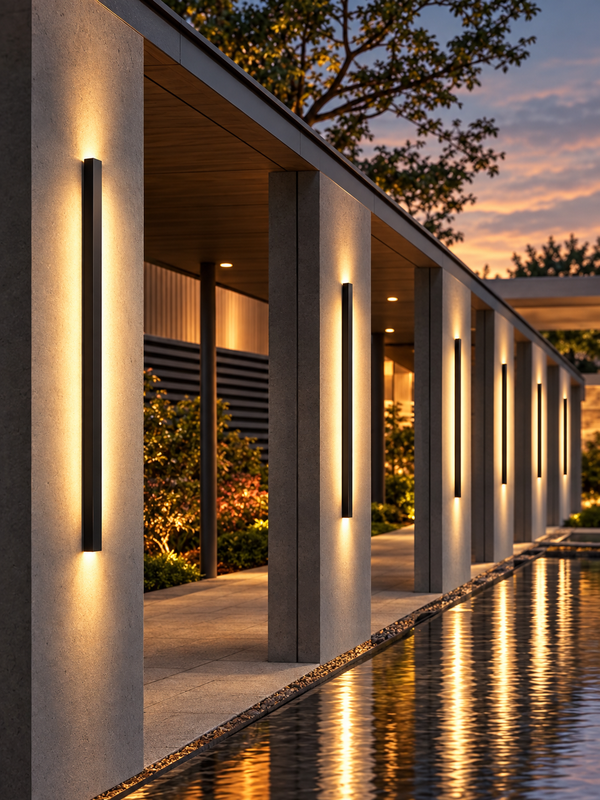 Architectural LED Wall Light — IP65 Outdoor Strip Fixture